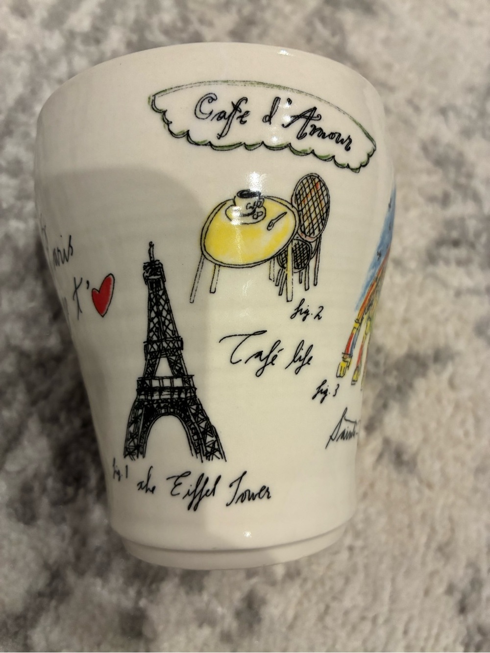 Linea Carta "I Love Paris" coffee mug - Picture 4 of 13